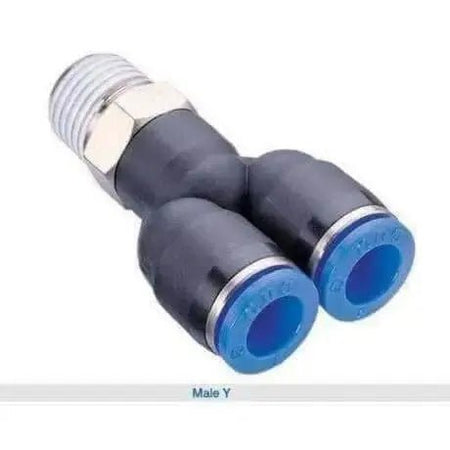 Pushin Male Y Connector - AK Valves Ltd