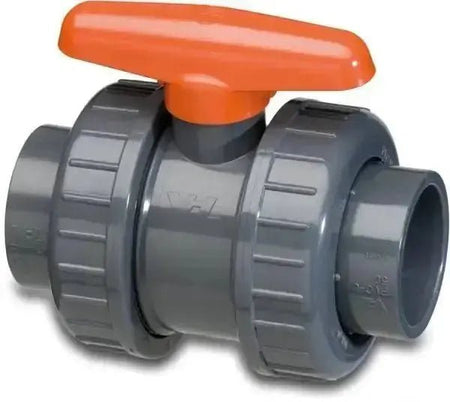 PVC Double Union Ball Valve - Metric - VDL Brand - AK Valves Ltd