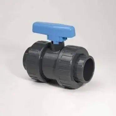 PVC Double Union Ball Valve - Plimex - BSP - AK Valves Ltd