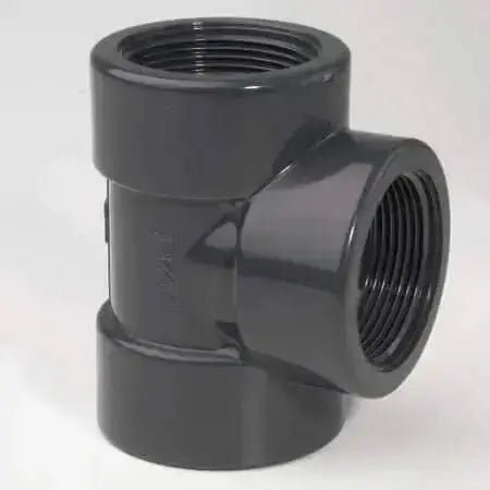 PVC - U Tee 90° BSP Threaded - AK Valves Ltd