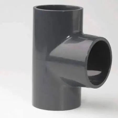 PVC - U Tee 90° Plain Imperial - AK Valves Ltd