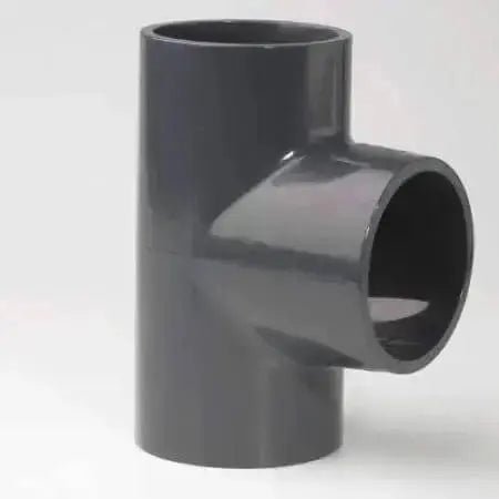 PVC - U Tee 90° Plain Metric - AK Valves Ltd