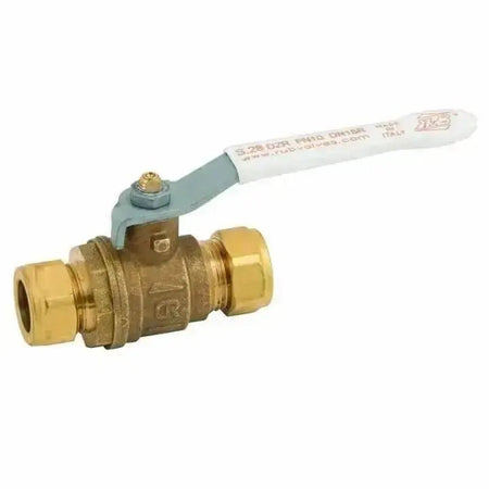 RuB s.28 DZR Brass Compression End Ball Valve WRAS Approved - AK Valves Ltd