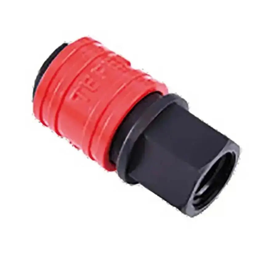 TEFEN Acetal Red/Black Quick Connect Couplings - AK Valves Ltd